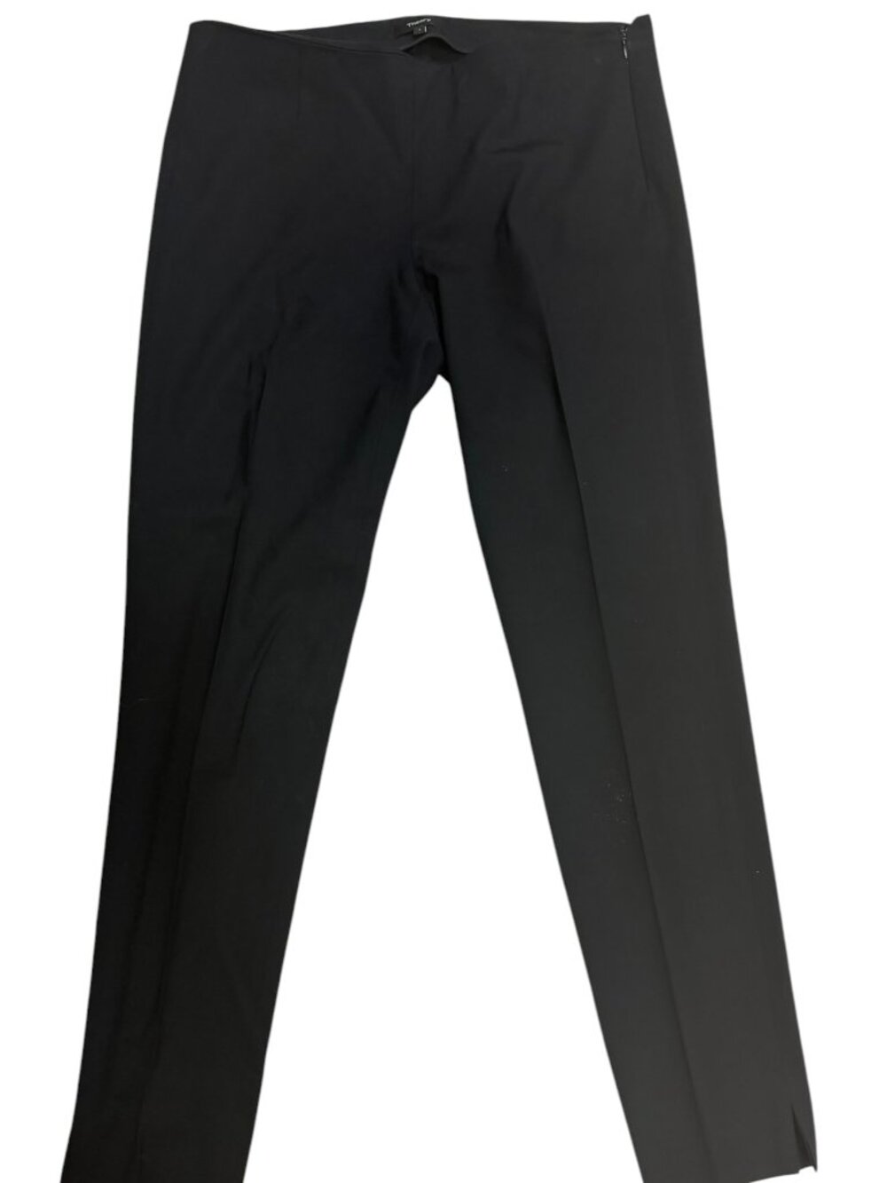 EUC Theory Belisa Senona Black Virgin Wool Slim Ankle Pants Size 2